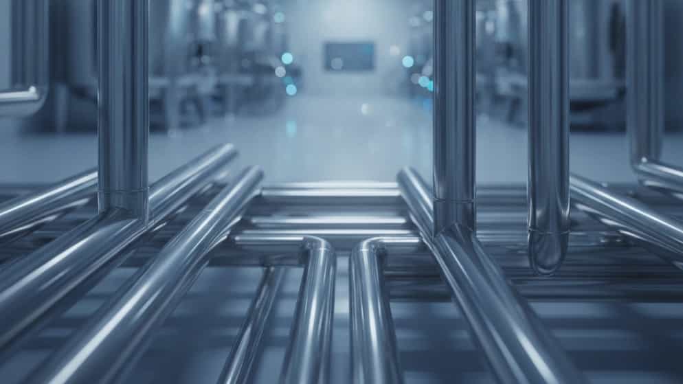 Polishing of steel pipes for the pharmaceutical industry