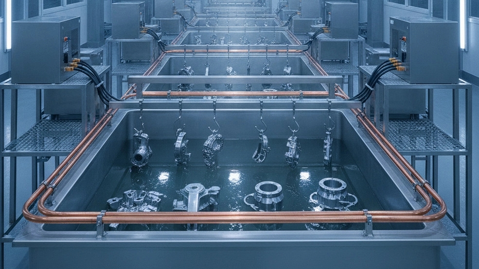 Plating battery design for production lines Plating battery design for production lines